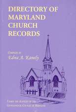 Directory of Maryland Church Records