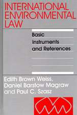 International Environmental Law: Basic Instruments and References, 1992-1999: volume 1