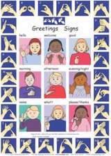 Let's Sign: BSL Greetings Signs and Fingerspelling A2 Wallchart