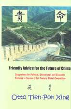 Friendly Advice for the Future of China