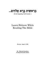 Learn Hebrew While Reading the Bible