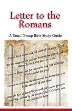 Letter to the Romans, a Small Group Bible Study Guide