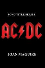 AC/DC Large Print Song Title Series