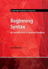 Beginning Syntax