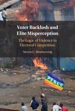 Voter Backlash and Elite Misperception: The Logic of Violence in Electoral Competition