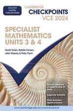 Cambridge Checkpoints VCE Specialist Mathematics Units 3&4 2024