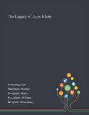 Schubring, G: Legacy of Felix Klein