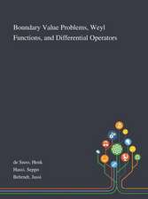 de Snoo, H: Boundary Value Problems, Weyl Functions, and Dif