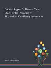 Decision Support for Biomass Value Chains for the Production of Biochemicals Considering Uncertainties