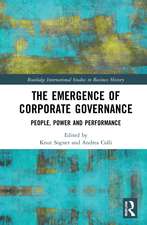 The Emergence of Corporate Governance