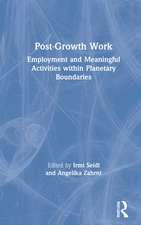 Post-Growth Work: Employment and Meaningful Activities within Planetary Boundaries