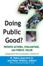 Doing Public Good?: Private Actors, Evaluation, and Public Value