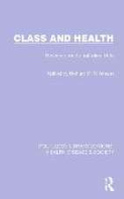 Class and Health: Research and Longitudinal Data