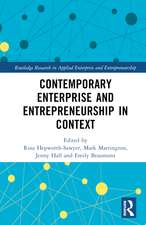 Contemporary Enterprise and Entrepreneurship in Context