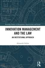 Innovation Management and the Law: An Institutional Approach