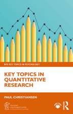 Key Topics in Quantitative Research