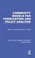 Commodity Models for Forecasting and Policy Analysis