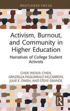 Activism, Burnout, and Community in Higher Education: Narratives of College Student Activists