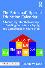 The Principal’s Special Education Calendar