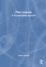 Plain Language: A Psycholinguistic Approach