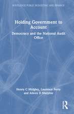 Holding Government to Account: Democracy and the National Audit Office