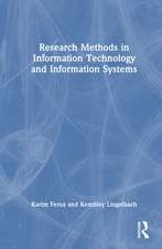 Research Methods in Information Technology and Information Systems