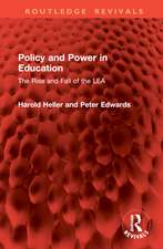 Policy and Power in Education