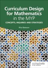 Curriculum Design for Mathematics in the MYP