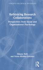 Rethinking Research Collaborations: Perspectives from Social and Organisational Psychology