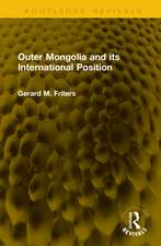 Outer Mongolia and its International Position