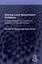 Solving Local Government Problems: Practical Applications of Operations Research in Cities and Regions