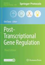 Post-Transcriptional Gene Regulation