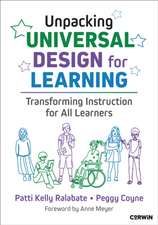 Unpacking Universal Design for Learning