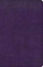 CSB Large Print Personal Size Reference Bible, Purple Leathertouch