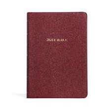 KJV Large Print Thinline Bible, Burgundy Leathertouch