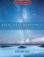 Assigned Readings for A Textbook of Language Arts