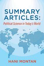 Summary Articles: Political Science in Today's World