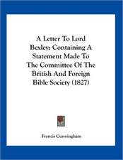 A Letter To Lord Bexley