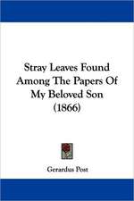 Stray Leaves Found Among The Papers Of My Beloved Son (1866)