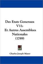 Des Etats Generaux V11