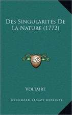 Des Singularites De La Nature (1772)