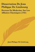 Dissertation De Jean Philippe De Limbourg