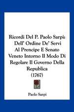 Ricordi Del P. Paolo Sarpi