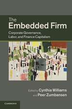 The Embedded Firm: Corporate Governance, Labor, and Finance Capitalism