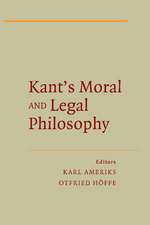 Kant's Moral and Legal Philosophy