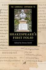 The Cambridge Companion to Shakespeare's First Folio