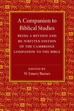 A Companion to Biblical Studies