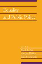 Equality and Public Policy