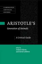 Aristotle's Generation of Animals: A Critical Guide