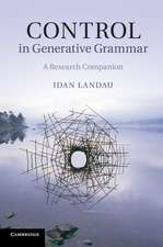 Control in Generative Grammar: A Research Companion